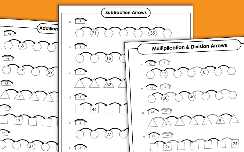 Frames and Arrows Worksheets