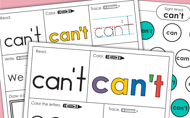 Sight Word: cant