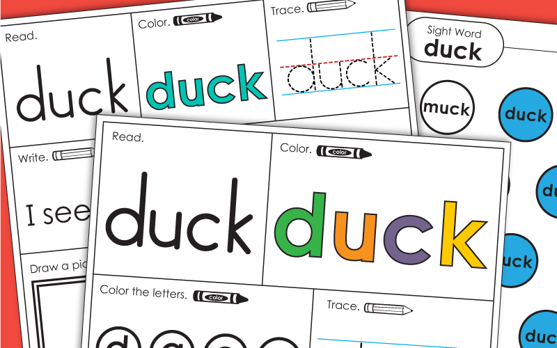 Sight Word: duck