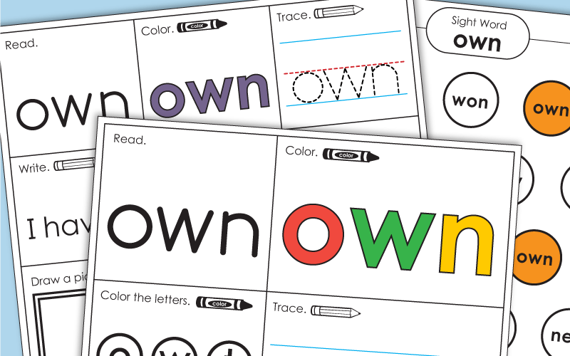 Sight Word: own
