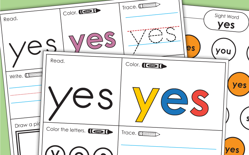 Sight Word: yes