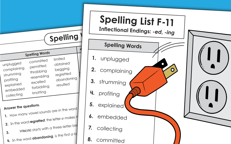 spelling f11 Worksheets