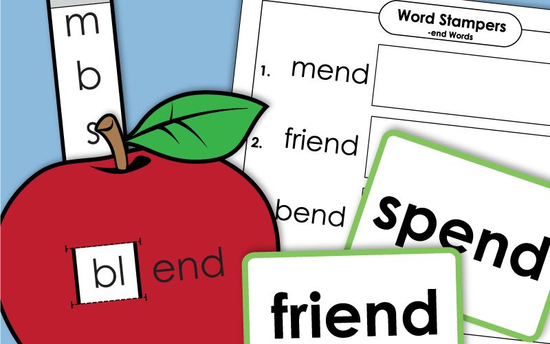 Word Family Worksheets -end