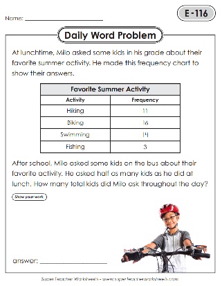 Multi-Step Word Problems for 5th Graders