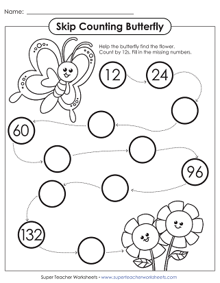 Multiply by 12s - Printable Worksheets
