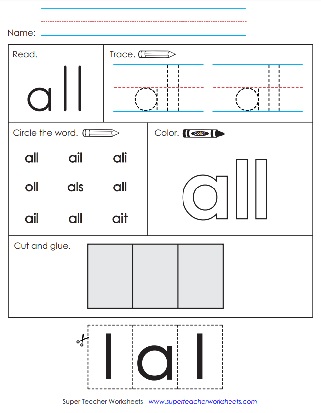 Sight Word Worksheet - All