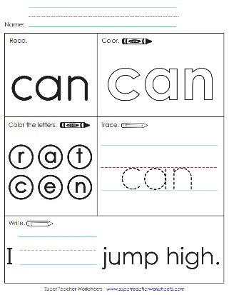 Sight Word Activity: Can