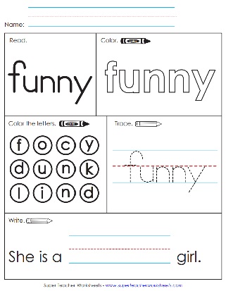 Funny: Sight Words