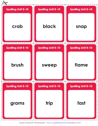 Grade 2 Spelling Flashcards