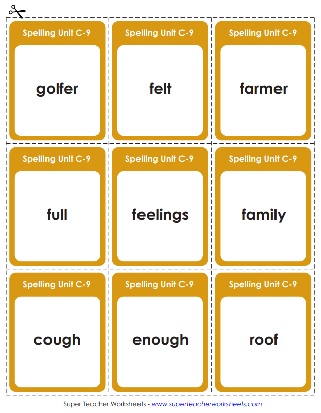 Spelling Lists, Games, Puzzles