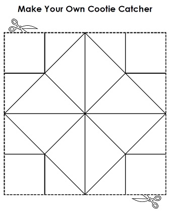 A Printable Cootie Catcher a.k.a Fortune Teller