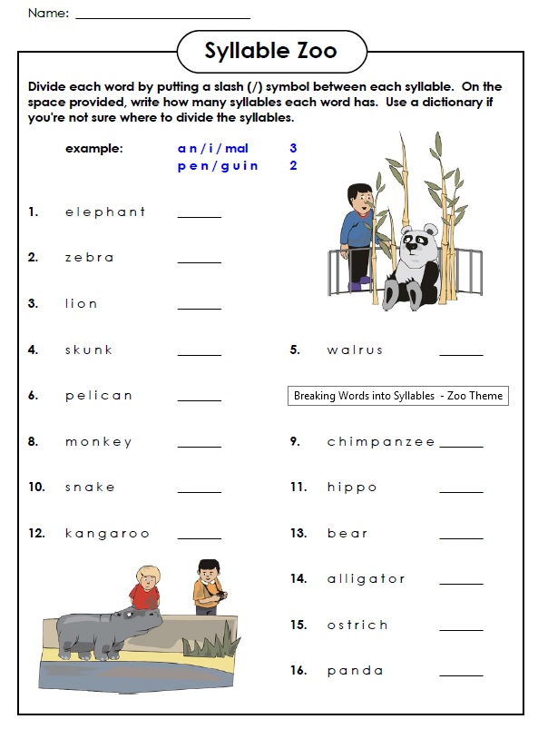 Dividing Syllables