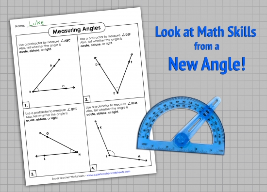 Angle Measurement Worksheets