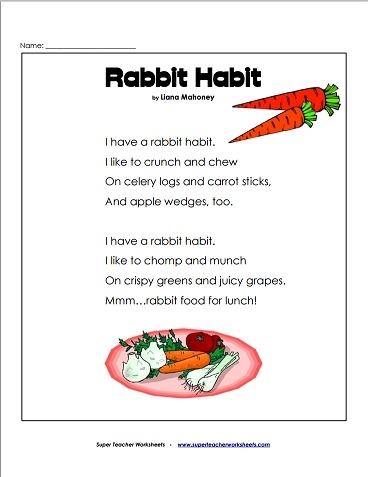 Rabbit Habit Poem