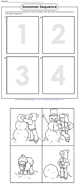 A Printable Worksheet for Winter