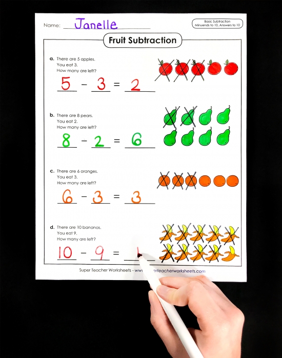 Basic Subtraction Activities for Kids