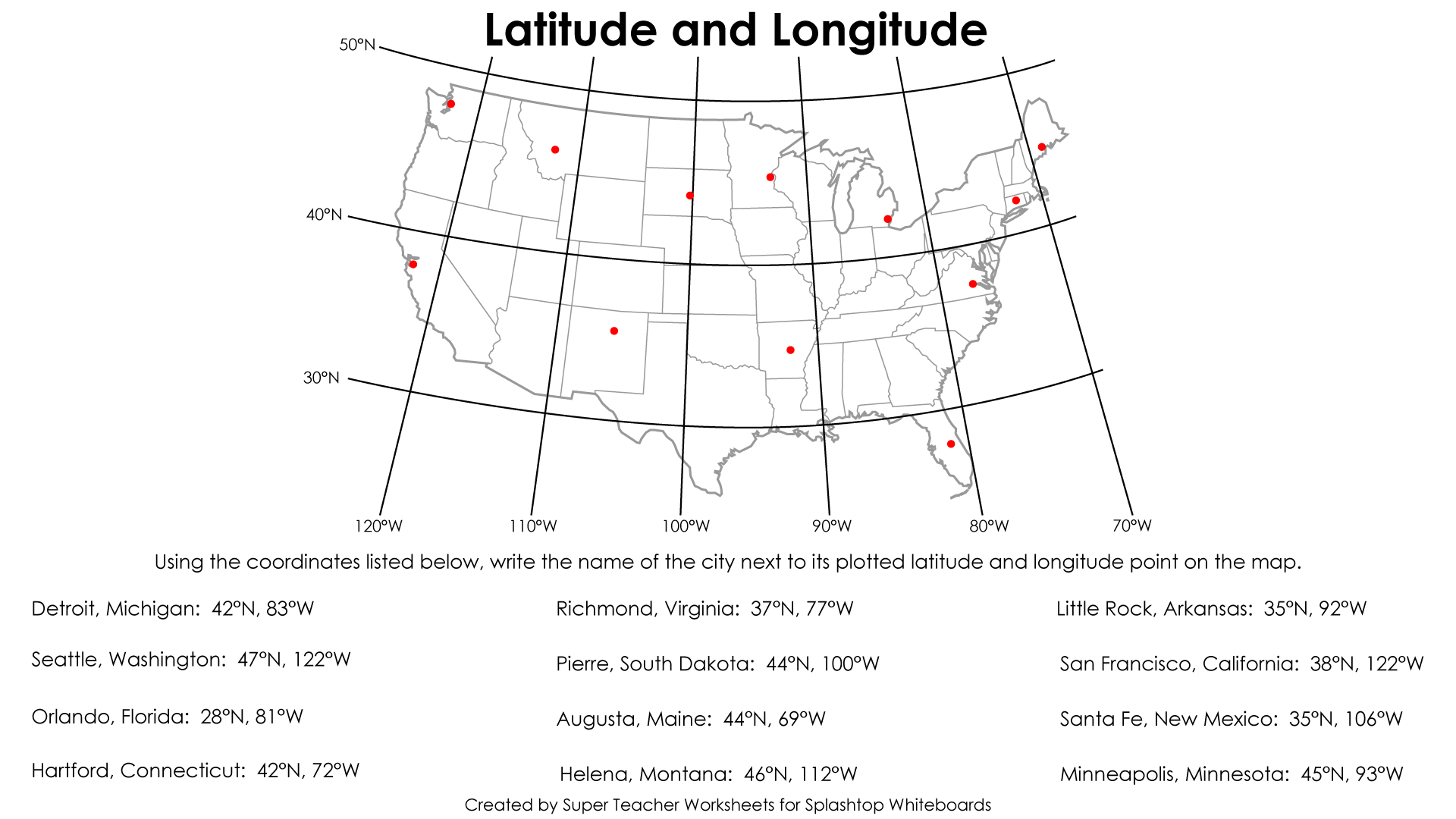Latitude Longitude Worksheets @ calaku20 :: 痞客邦 :: For Latitude And Longitude Worksheet Answers
