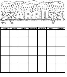 April Calendar