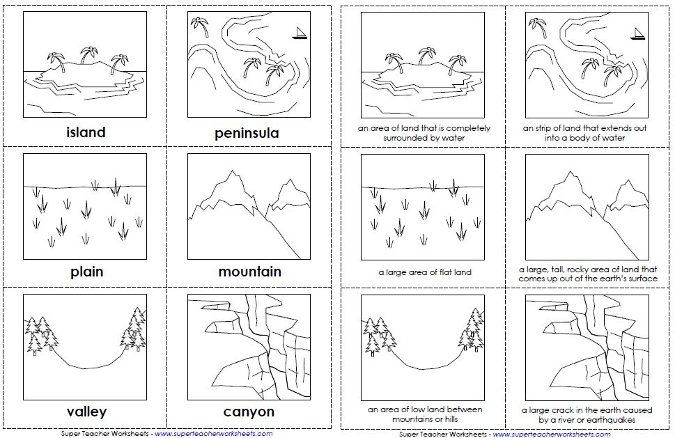 For for please  more out worksheet  the landform worksheets activities, 2nd check  grade and geography