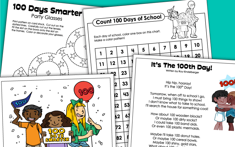 100th Day of School Worksheets
