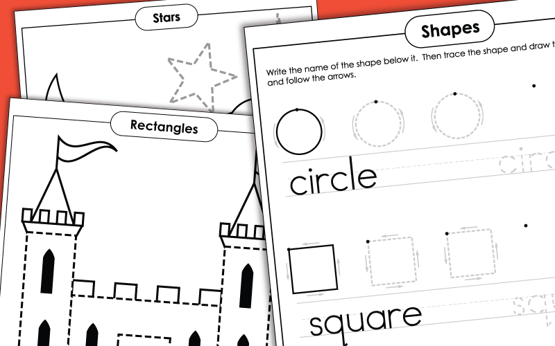 Kindergarten Shapes Worksheets