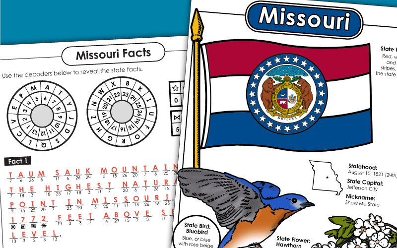State of Missouri Worksheets
