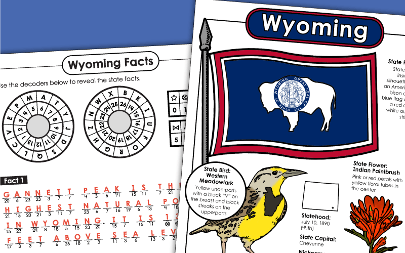 State of Wyoming Worksheets