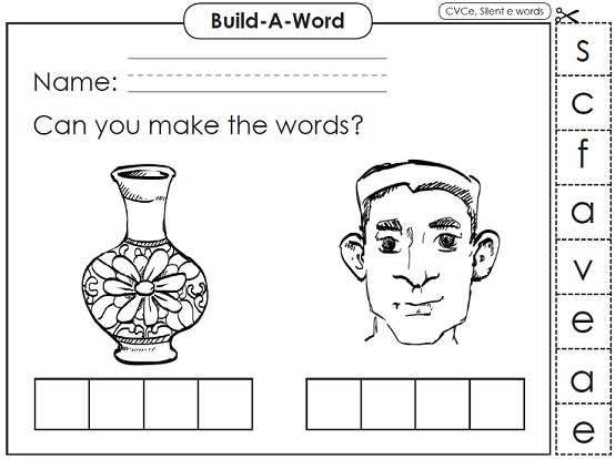 Build-a-word: Face and Vase