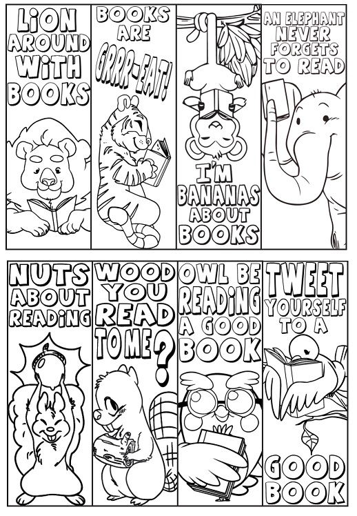 Coloring Bookmarks