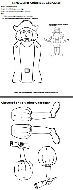 Christopher Columbus Cut-Out Figure