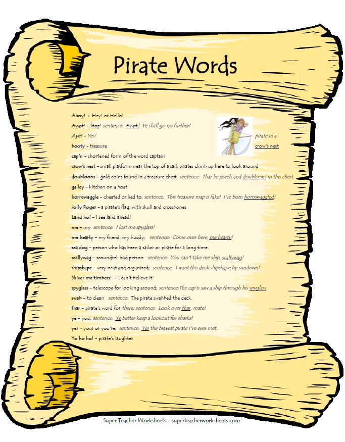 Pirate Writing Project
