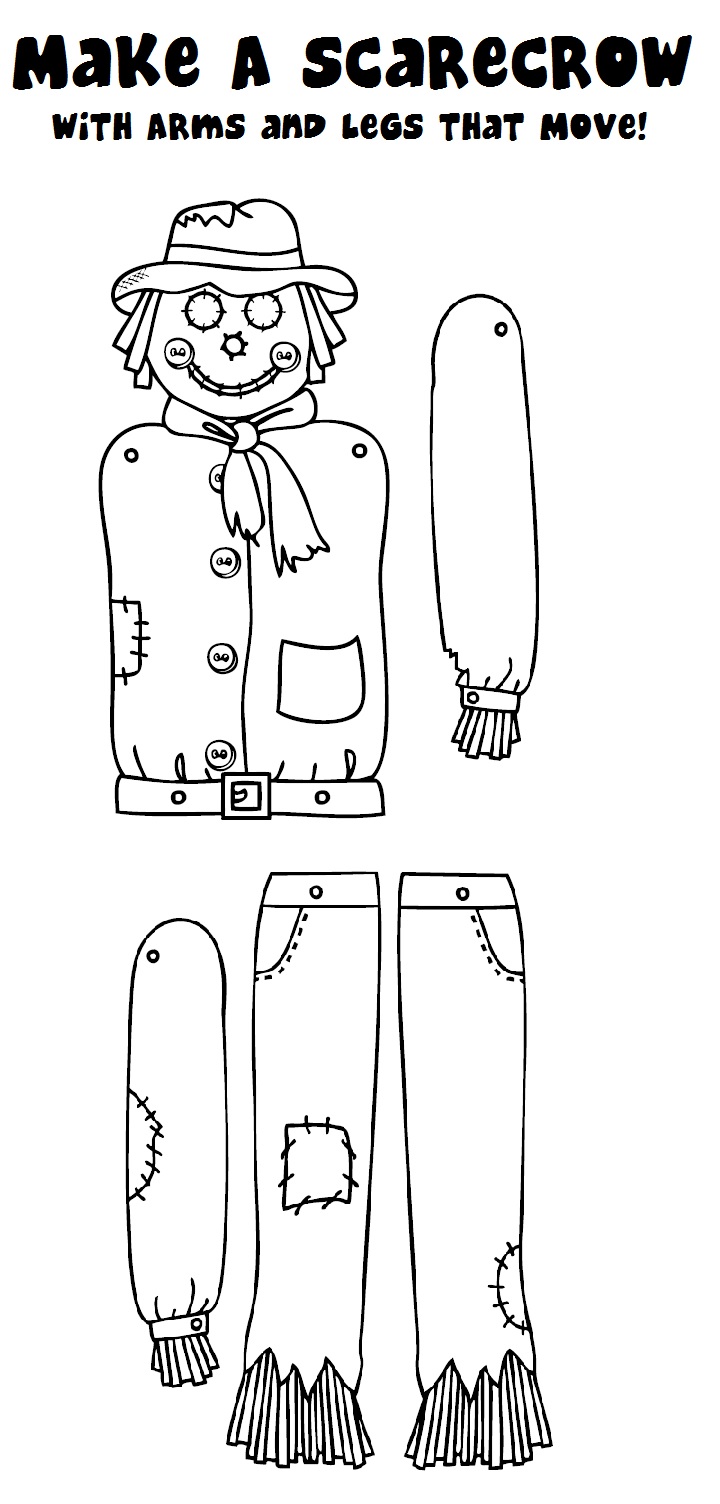 Scarecrow Craft - Free Homeschool Worksheet