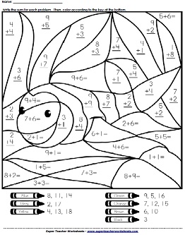 worksheets Worksheets  Addition sums Basic 10) missing  number  Facts (0 ks2