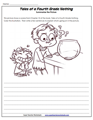 Literacy Unit Worksheets (Tales of a Fourth Grade Nothing)