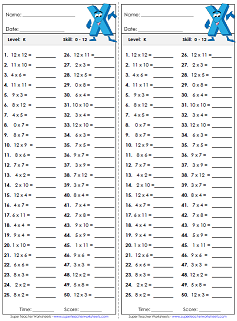 Multiplication Coloring Sheets on Multiplication Worksheets   Basic Facts