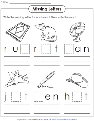 Words Kinder: For  Worksheets worksheets Cvc Phonics Worksheets Cvc cvc kinder