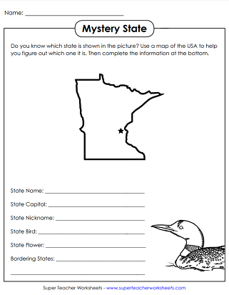 State of Minnesota Worksheets