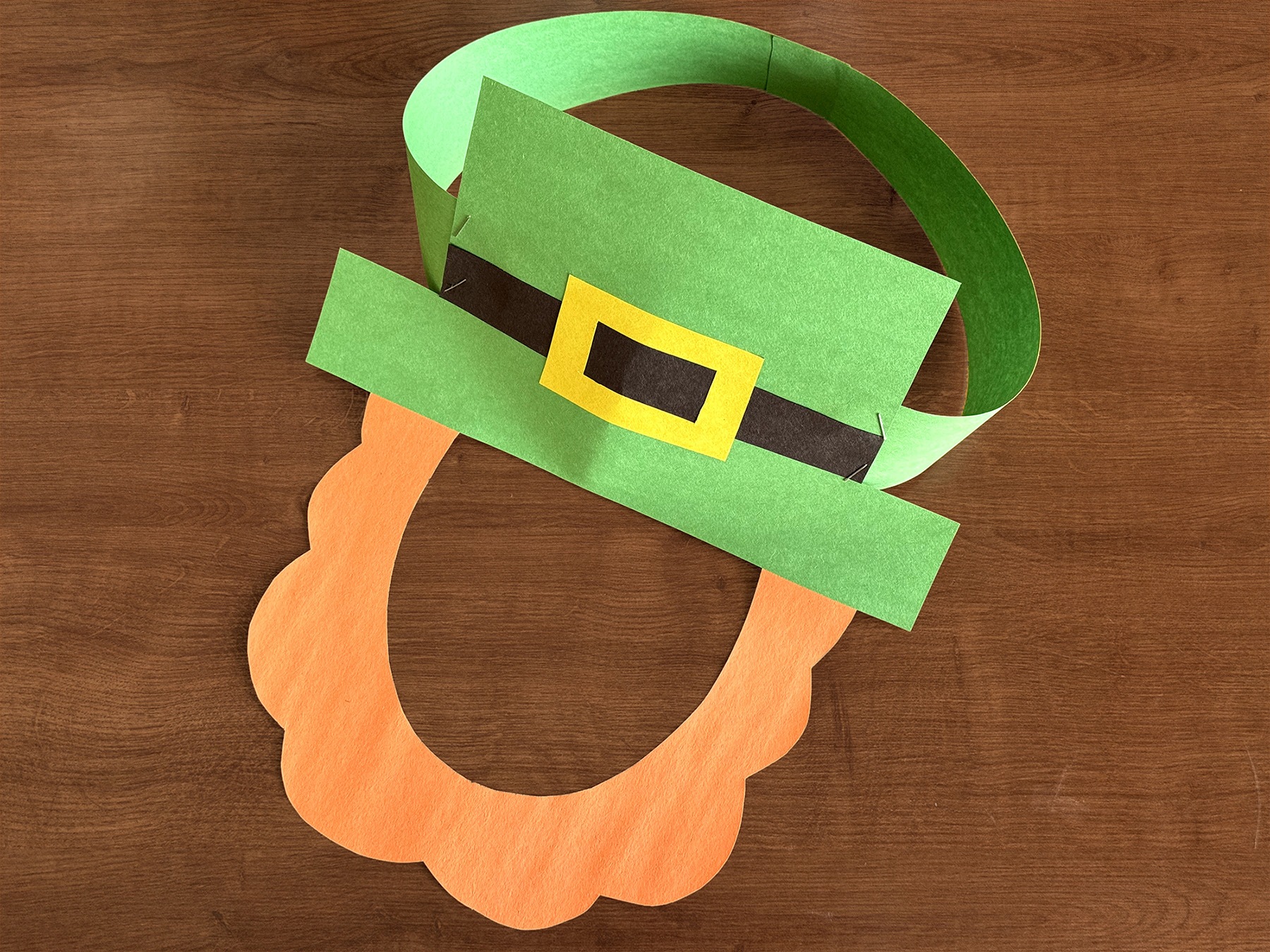 March Leprechaun Craft Mask