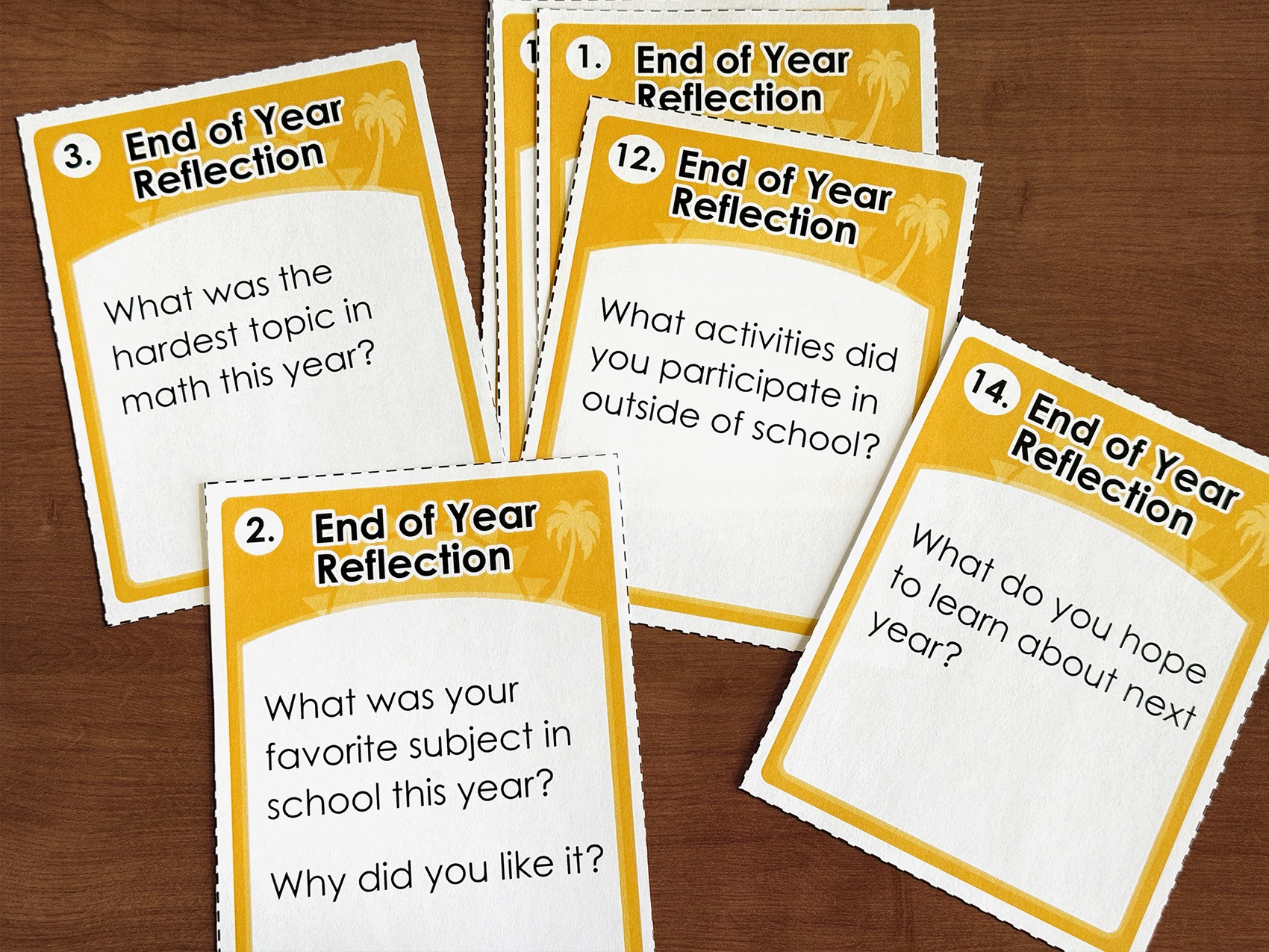 End of Year Student Reflection Activity