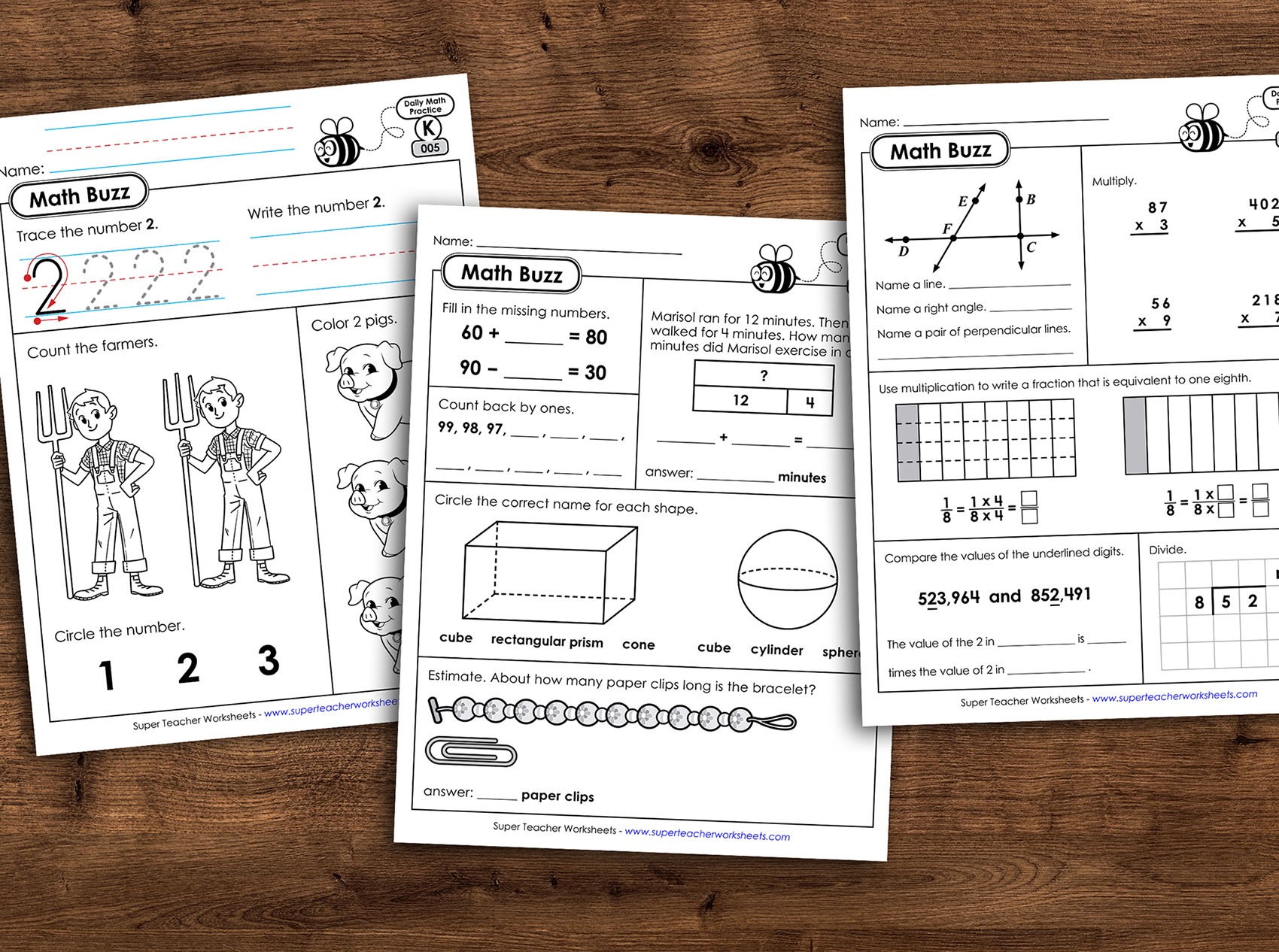 Daily Math Review: School Prep and Practice with Math Buzz