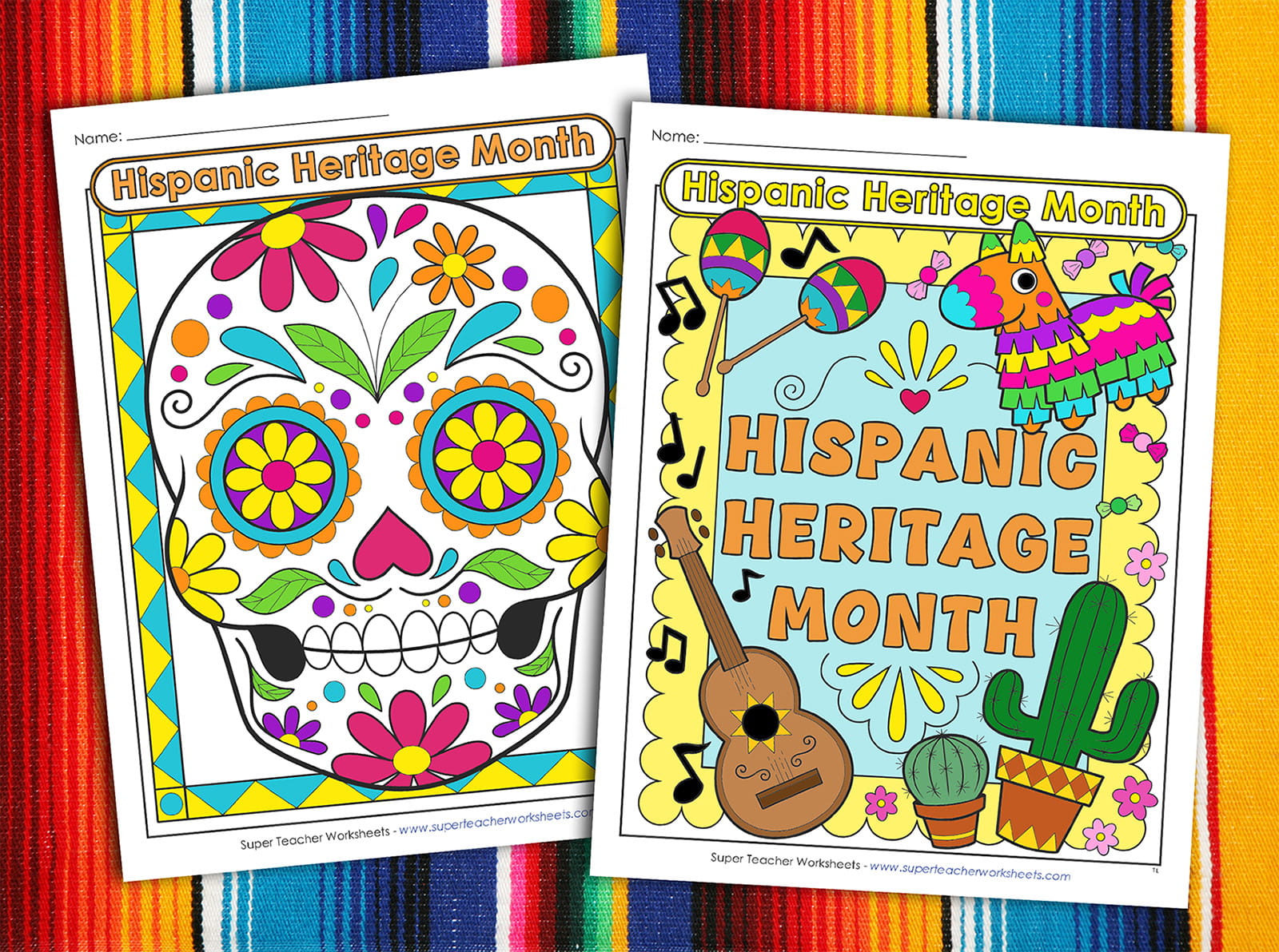 Hispanic Heritage Month Coloring Fun