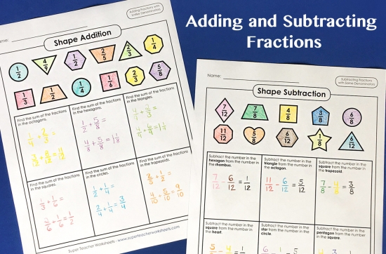 Adding and Subtracting Fractions