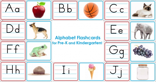 Full Color Alphabet Flashcards