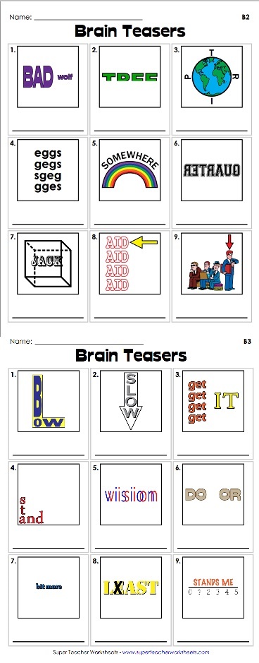 Rebus Brain Teasers