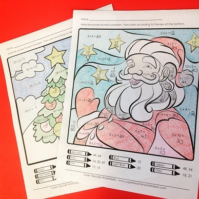 christmas mystery pictures coloring pages