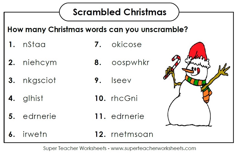 New year exercise. Christmas tasks for Kids. Christmas Word Scramble с ответами. Christmas Unscramble the Words. Christmas Words.