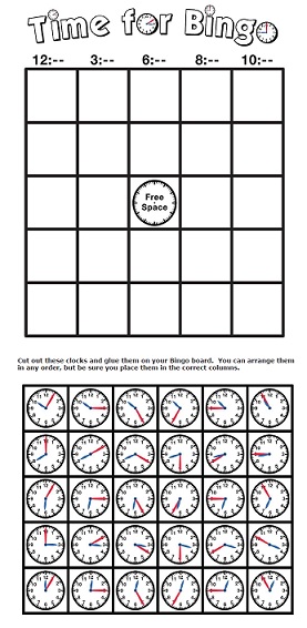 Clock Bingo