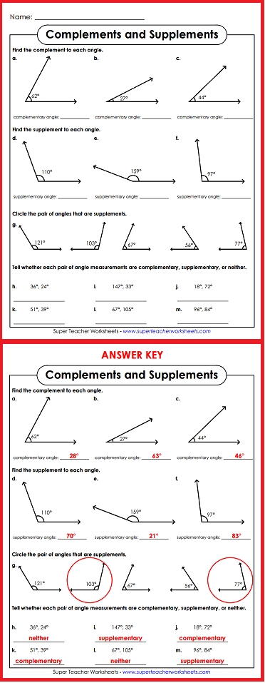 Complements and Supplements