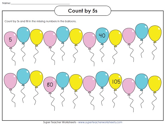 A Skip Counting Worksheet