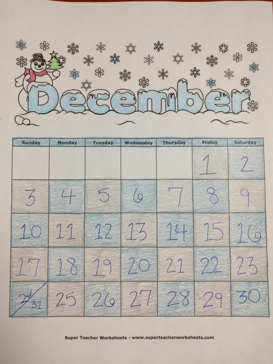 December Calendar